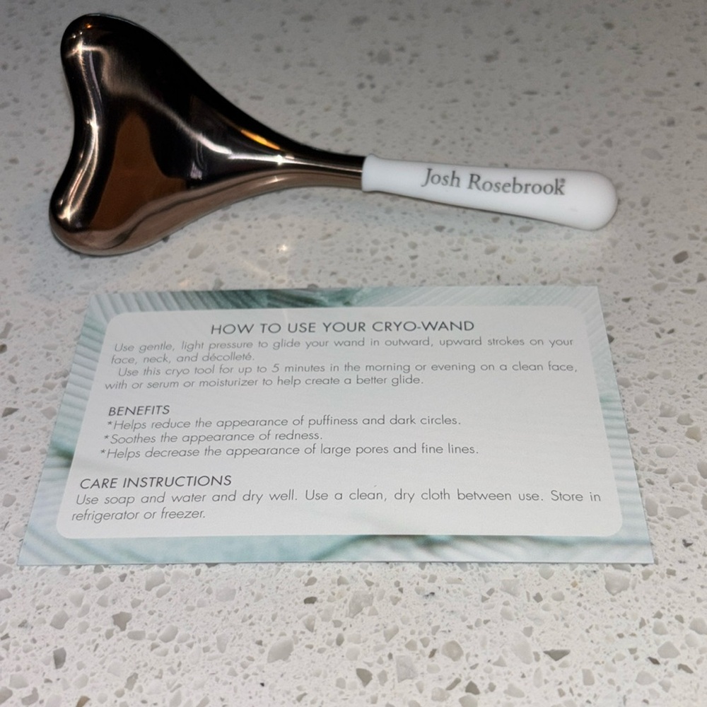 Josh rosebrook cryo-wand reduces puffiness, dark circles & lines soothes redness